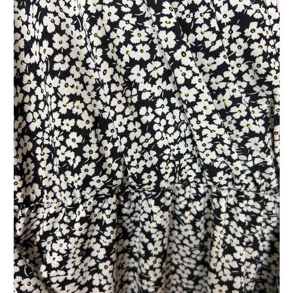 BTFBM Women’s Small Green Floral Maxi Dress Summer Vacation Ruffle Sleeve V-Neck - Picture 6 of 7